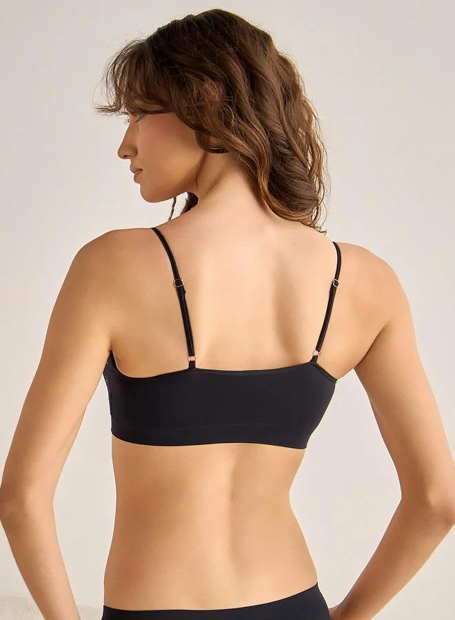 سبلاش فيڤ Bralette with Seamless Design